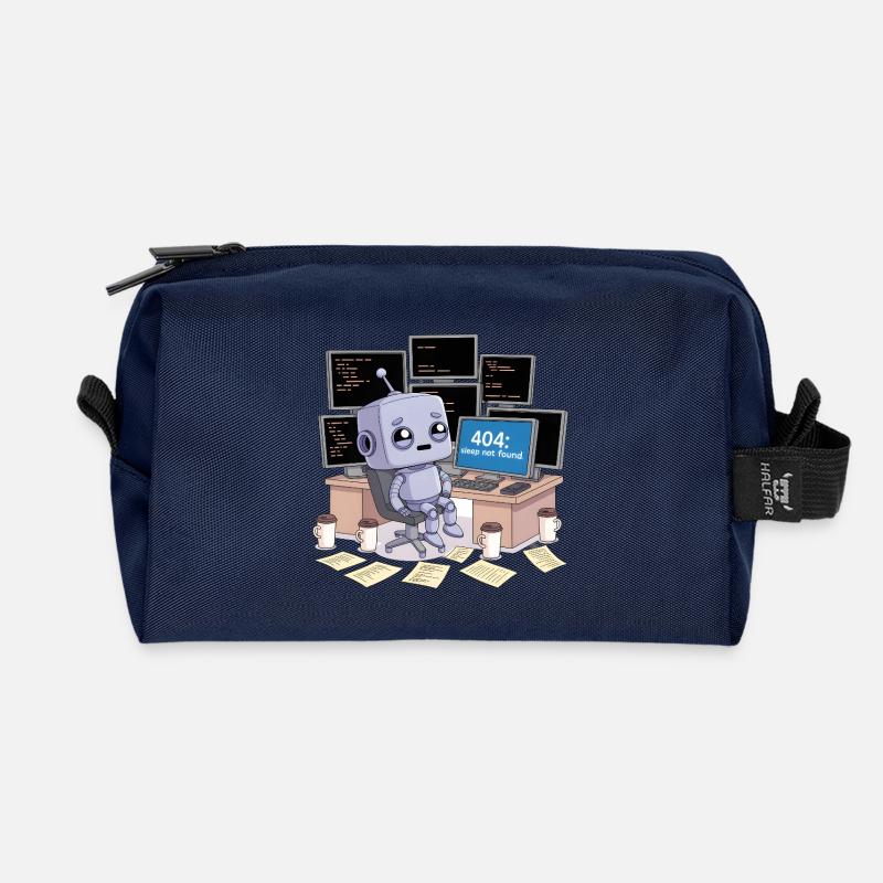 404 : Sommeil introuvable - Trousse de toilette en tissu recyclé - marine