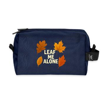 Lass mich in ruhe - Recycelte Kulturtasche - Navy - Vorne