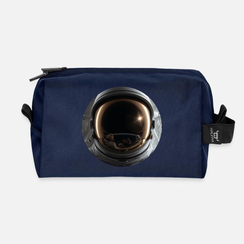 Weltraum-Astronauten Design - Recycelte Kulturtasche - Navy