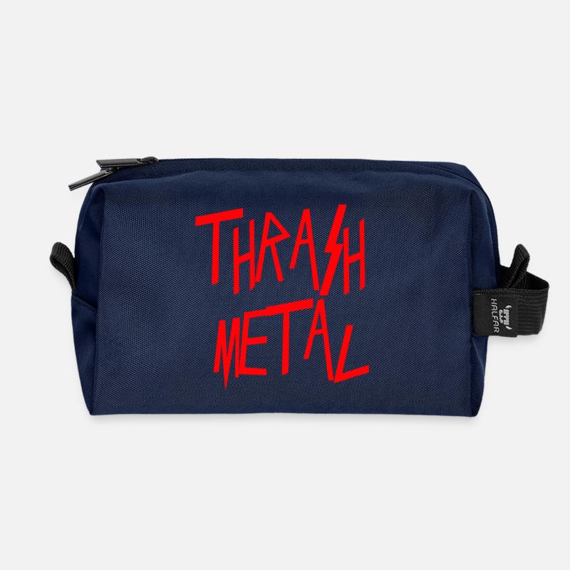 Thrash Metall - Recycelte Kulturtasche - Navy