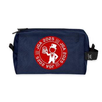 Junggesellenabschied 2025 Jga Party - Recycelte Kulturtasche - Navy - Vorne