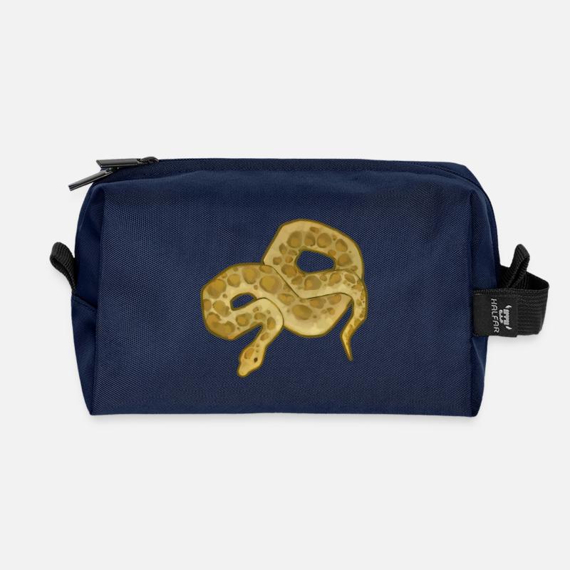 Jahr der Schlange - Recycelte Kulturtasche - Navy