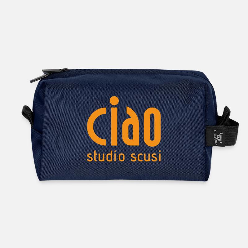 Ciao studio scusi - Recycelte Kulturtasche - Navy