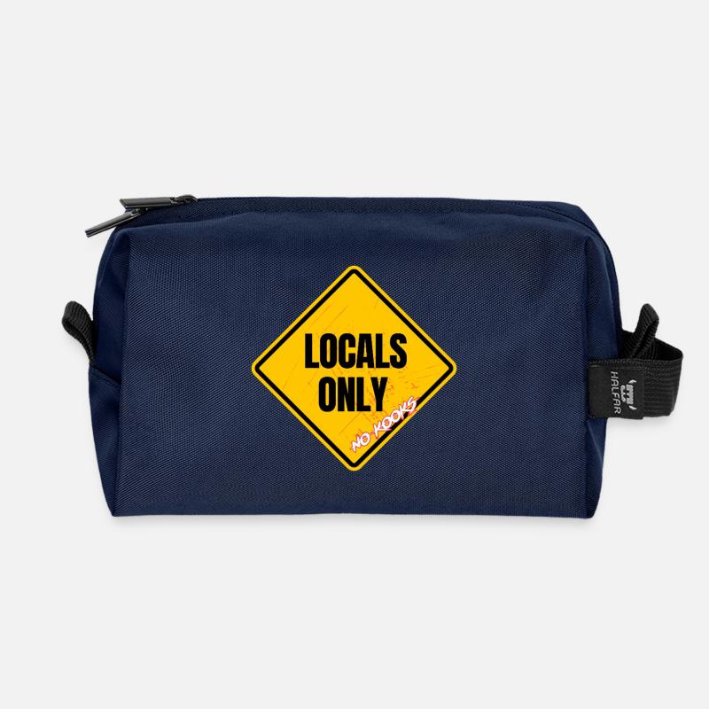 Exklusive Anti-Kook-Schilder - Recycelte Kulturtasche - Navy