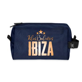 Île d’Ibiza Stars Design - Trousse de toilette en tissu recyclé - marine - Devant