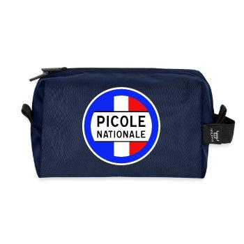 Picole Nationale nouveau design - Trousse de toilette en tissu recyclé - marine - Devant