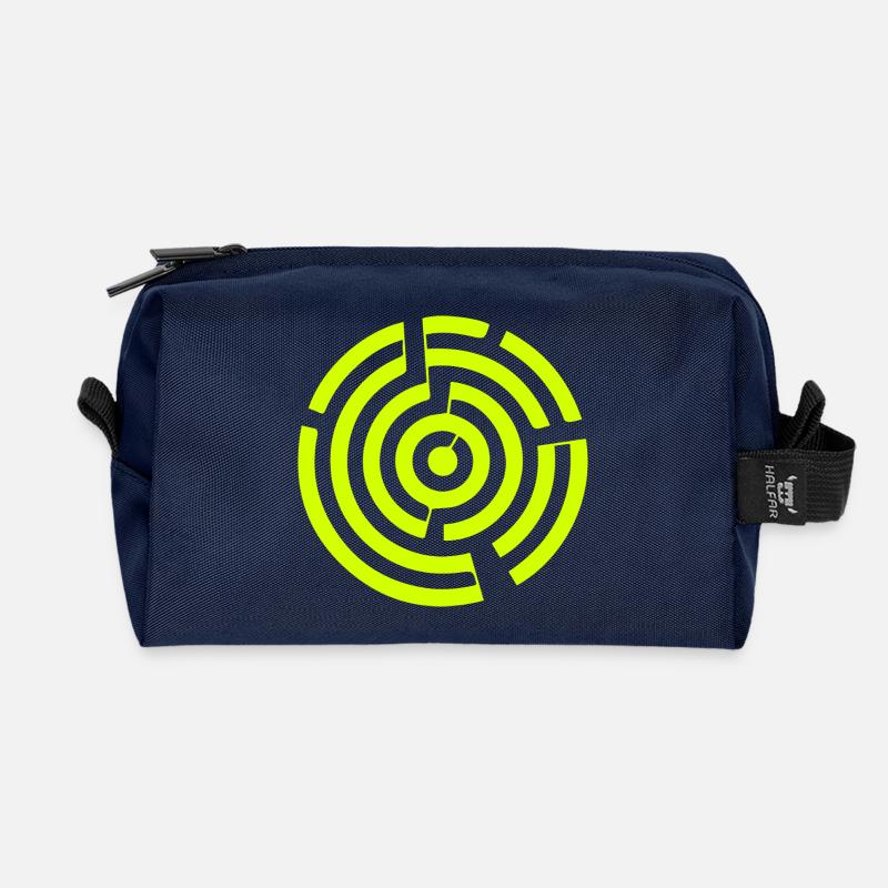 Labyrinth Labyrinth Kornkreis - Recycelte Kulturtasche - Navy
