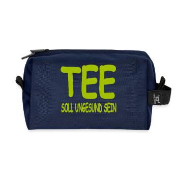 Tea - Recycled Toiletry Zip Bag - navy - Front