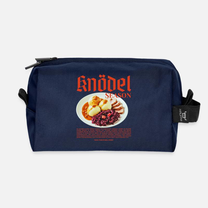 Knödel Season – Traditionelles deutsches Essen - Recycelte Kulturtasche - Navy