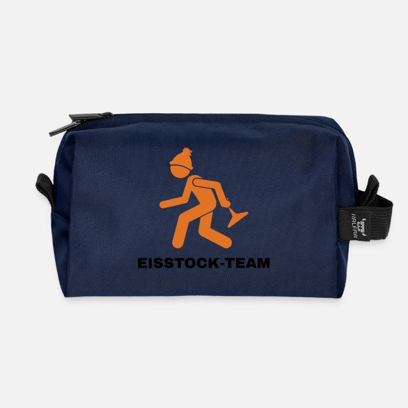 EISSTOCK-TEAM - Recycled Toiletry Zip Bag - navy