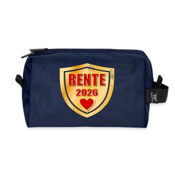 Rente 2026 Rentnerin Kollegin - Recycelte Kulturtasche - Navy - Vorne