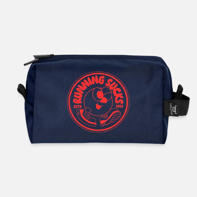 Running Sucks  - Recycelte Kulturtasche - Navy