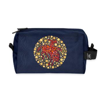 Reiter Rodeo Farbtest - Recycelte Kulturtasche - Navy - Vorne