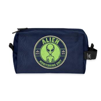 Außerirdische Überwachungseinheit Lustiger Mythos  - Recycelte Kulturtasche - Navy - Vorne