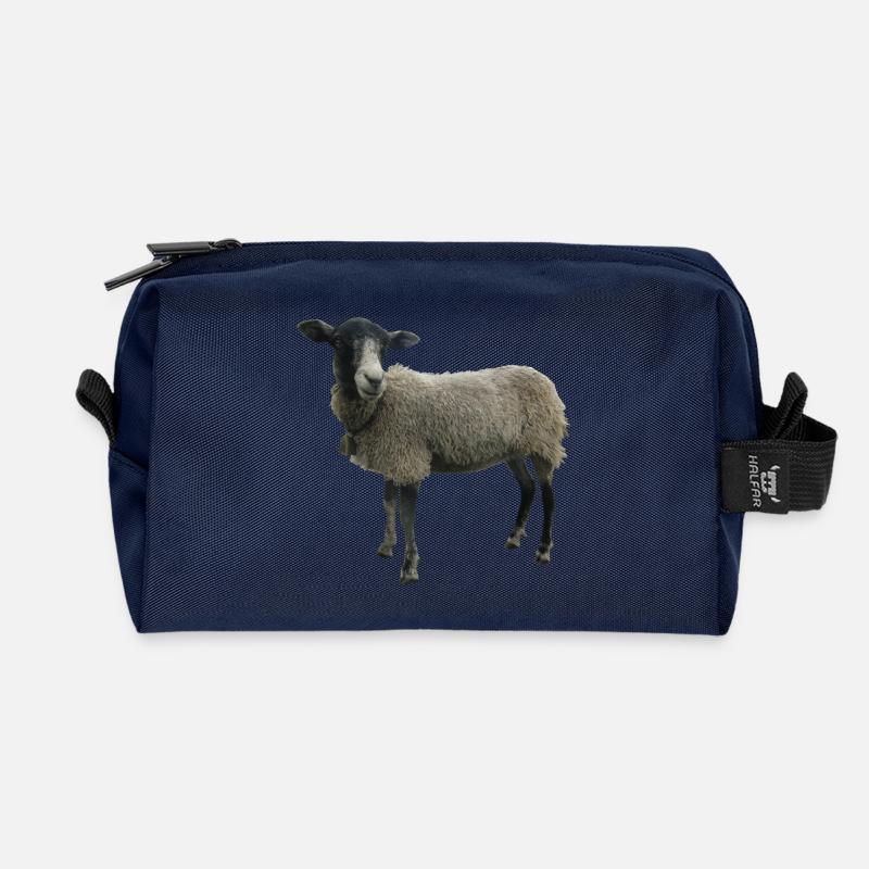 Schaf - Recycelte Kulturtasche - Navy