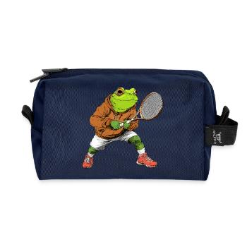 Tennis des Grenouilles - Trousse de toilette en tissu recyclé - marine - Devant