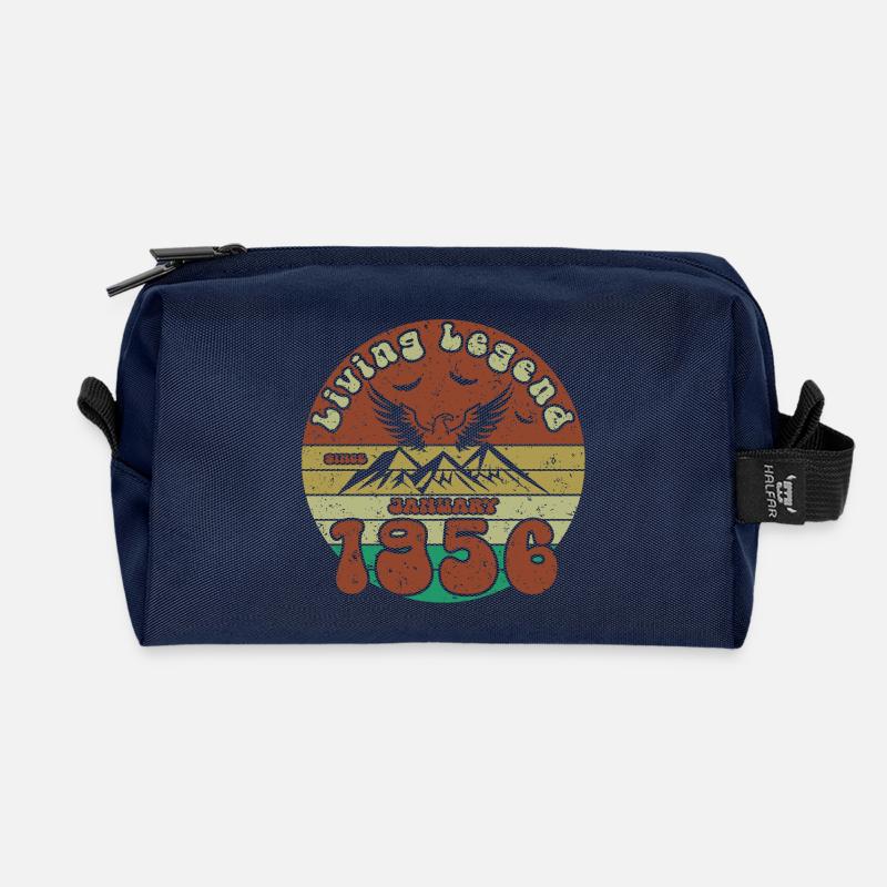 70. Geburtstag Living Legend since VIN 01/1956 - Recycelte Kulturtasche - Navy