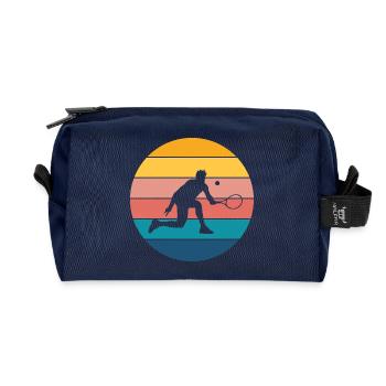 tennis - Recycled Toiletry Zip Bag - navy - Front