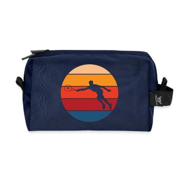 tennis - Recycled Toiletry Zip Bag - navy - Front