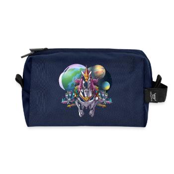 Galaktischer Mech-Pferdeheld - Recycelte Kulturtasche - Navy - Vorne