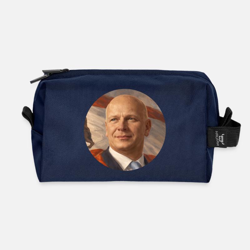 Wegnerrevolution - Recycelte Kulturtasche - Navy