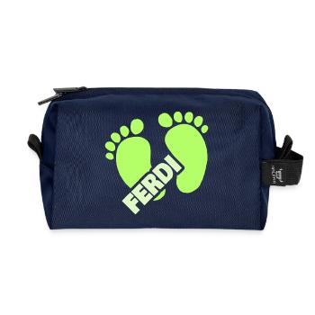 Geburt Ferdi - Recycelte Kulturtasche - Navy - Vorne