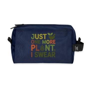 Herbalist Just One More Plant Professional  - Recycled Toiletry Zip Bag - navy - Front