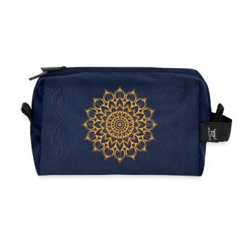 mandala - Trousse de toilette en tissu recyclé - marine - Devant