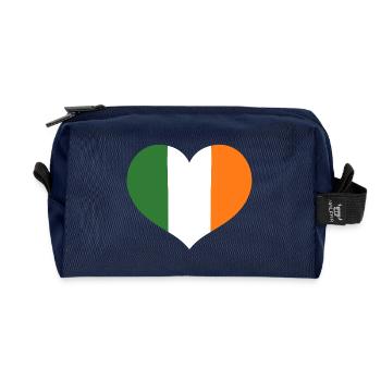 Herz-Emblem der irischen Flagge - Recycelte Kulturtasche - Navy - Vorne