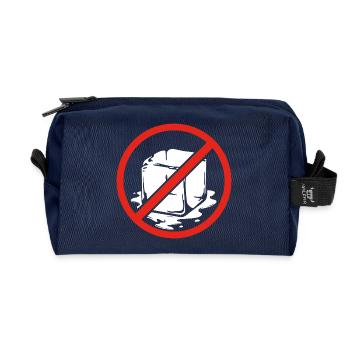 No Symbol Anti Deportation Pro Immigrant March - Recycled Toiletry Zip Bag - navy - Front