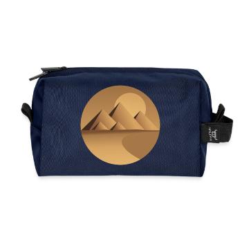 Wüstensonne-Pyramidenkreis - Recycelte Kulturtasche - Navy - Vorne