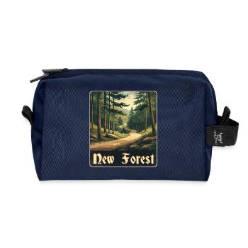New Forest Waldweg - Recycelte Kulturtasche - Navy - Vorne