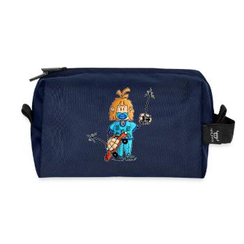 Ugo - the great remote control / - Recycled Toiletry Zip Bag - navy - Front