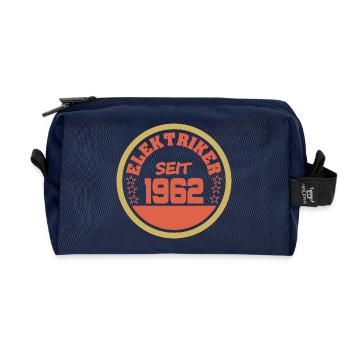 1962 - Recycled Toiletry Zip Bag - navy - Front
