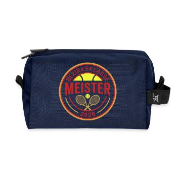 Tennis Champion 2026, District Class Champion Mug - Recycled Toiletry Zip Bag - navy - Front