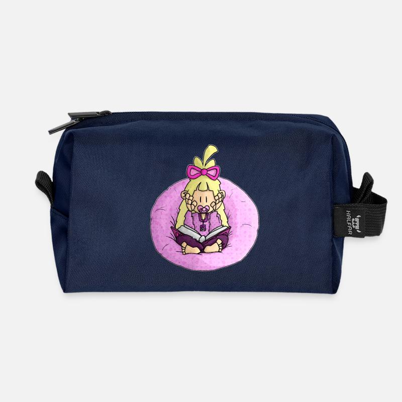 Tida - das Buch / - Recycelte Kulturtasche - Navy