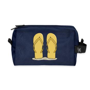 Sunny Beach Flip-Flops - Recycelte Kulturtasche - Navy - Vorne