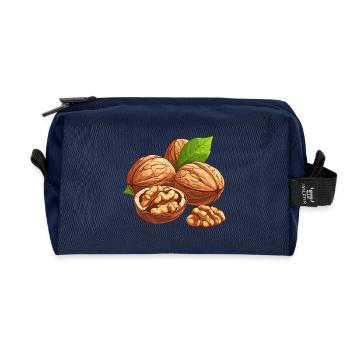 noix - Trousse de toilette en tissu recyclé - marine - Devant