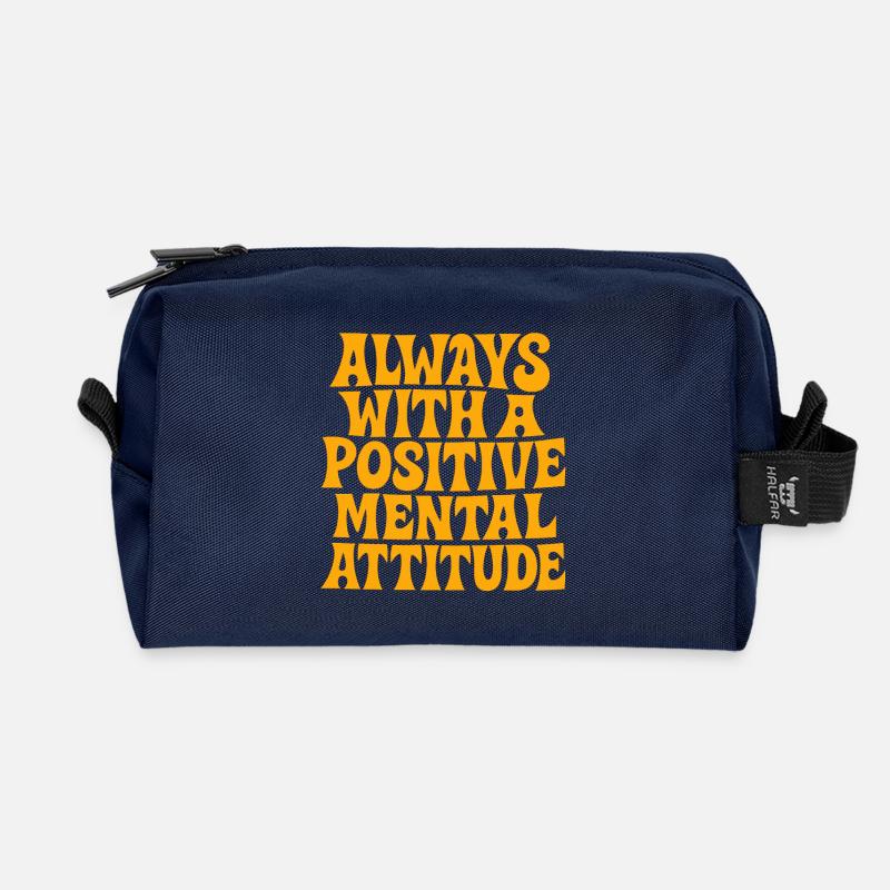 actitud_mental_postiva - Recycelte Kulturtasche - Navy
