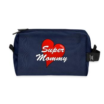 SUPER MOMMY - Recycelte Kulturtasche - Navy - Vorne