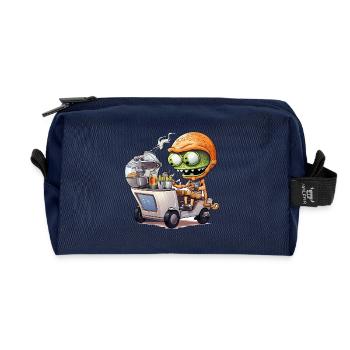 Außerirdischer Snacktrucker - Recycelte Kulturtasche - Navy - Vorne