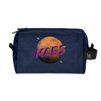 Mars - Série Espace Extra-Atmosphérique - Trousse de toilette en tissu recyclé - marine - Devant