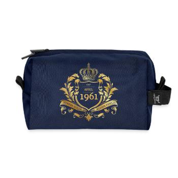 65. Geburtstag Semper Verum - Established 04/1961 - Recycelte Kulturtasche - Navy - Vorne