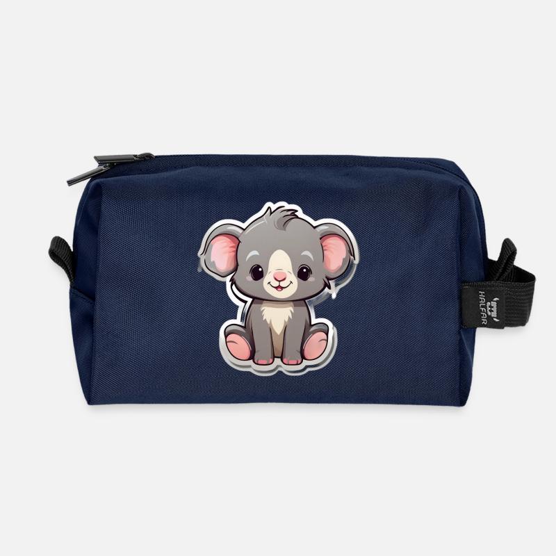 Pastell-Cuddly Koala - Recycelte Kulturtasche - Navy