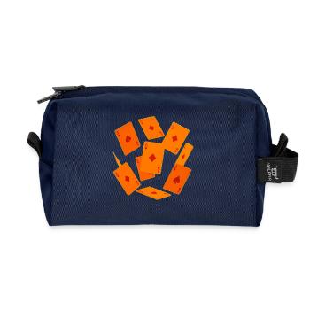 Oranje Aces Speelkaarten - Recycelte Kulturtasche - Navy - Vorne