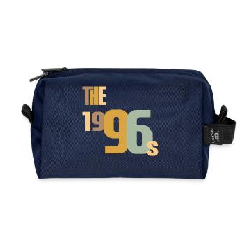 Vintage Year 1996 Birthday 30 Years Gift Idea - Recycled Toiletry Zip Bag - navy - Front