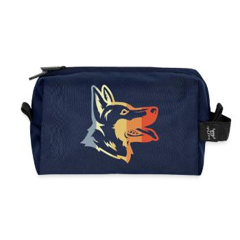 Vintage Deutscher Schäferhund - Recycelte Kulturtasche - Navy - Vorne
