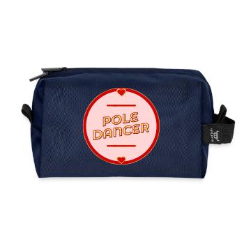 Pole Dance – Tanz - Recycelte Kulturtasche - Navy - Vorne