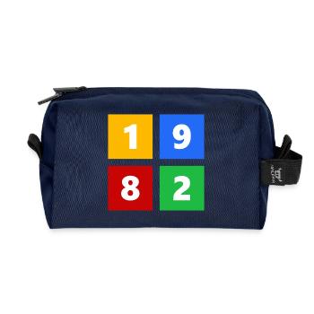 1982 - Recycled Toiletry Zip Bag - navy - Front