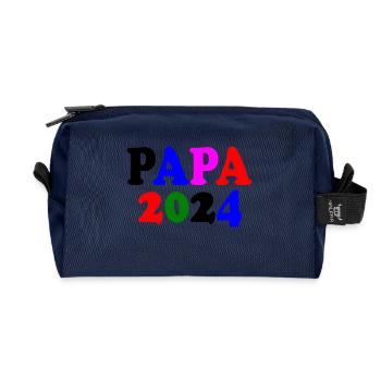 Papa 2024 - Recycled Toiletry Zip Bag - navy - Front